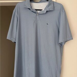 Light Blue Vineyard Vines Performance Polo (Size L)